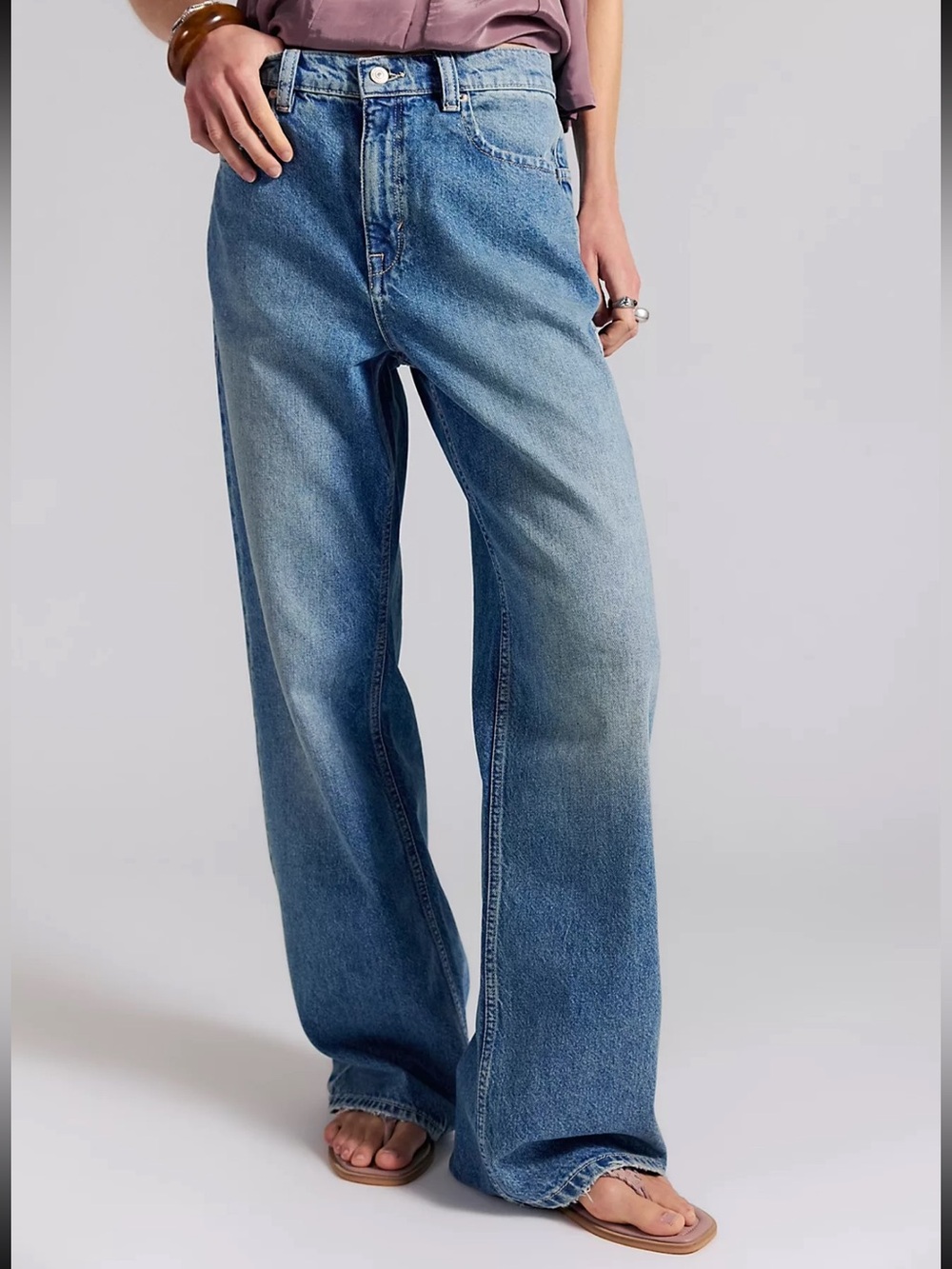 FREE PEOPLE: We The Free Tinsley Baggy High-Rise Jeans